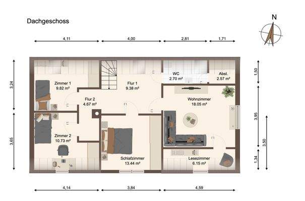 Grundriss Dachgeschoss