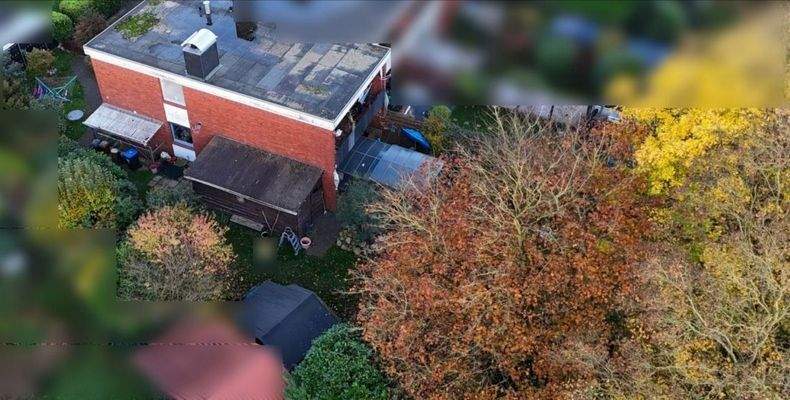 Luftbild Hausansicht Seite / Garten I