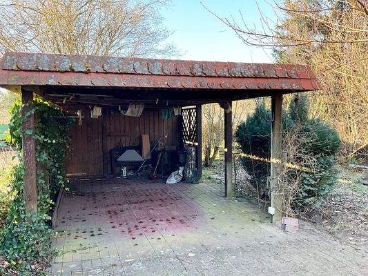 Carport inkl. Lagerschuppen