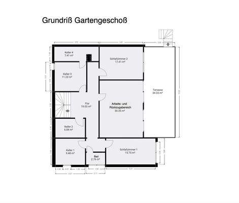 Grundriss Gartengeschoss