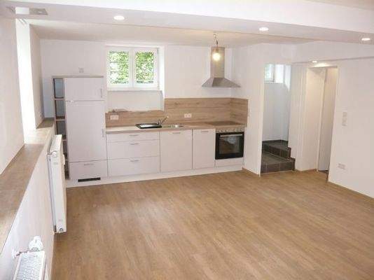 Wohnzimmer mit Kochbereich