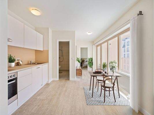 Ansicht III: Offene Wohnküche (Beispiel-Visualisierung)