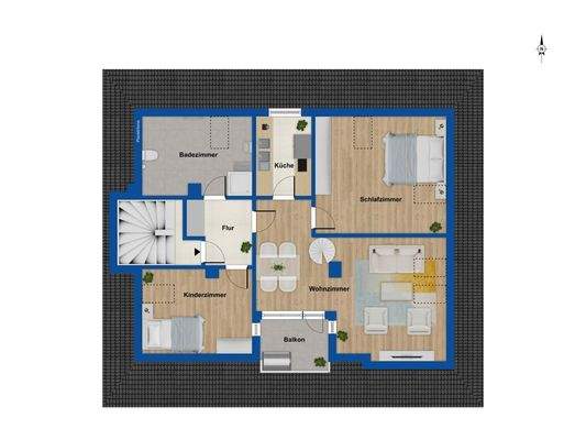 Grundriss Dachgeschoss