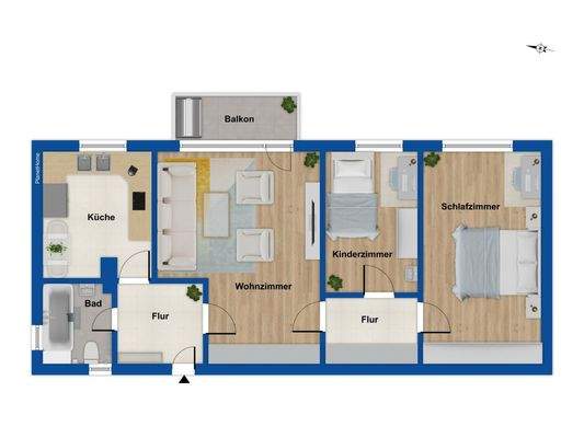 Grundriss 1. Obergeschoss