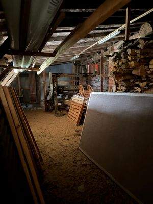 Sägerei von Innen