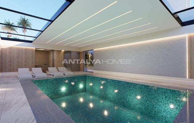 Flats with Aqua Park and Pool Access in Altıntaş Antalya