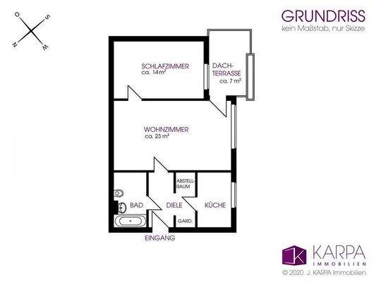Grundriss Wohnung 14