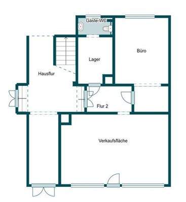 Grundriss Skizze Gewerbe