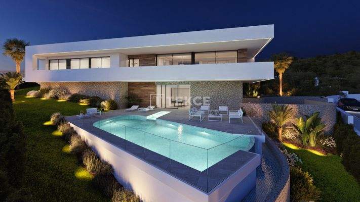 Under Construction Sea View Villa in Benitachell Alicante