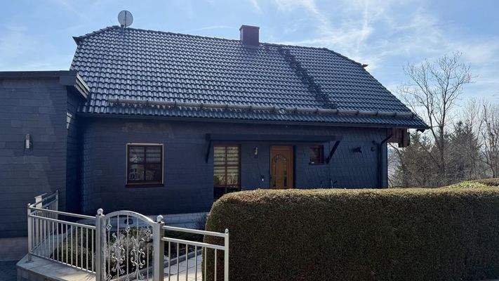 Ansicht von der Zufahrt