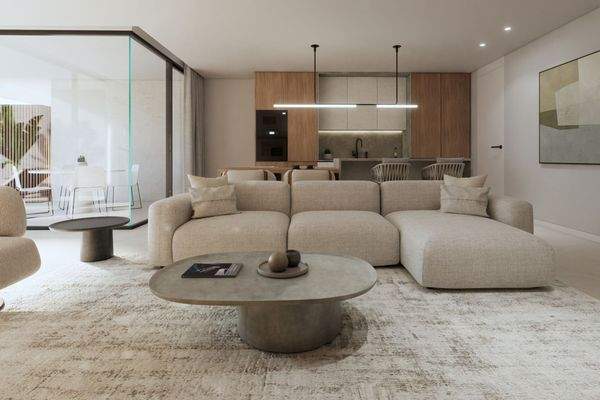 Wohnbereich und Küche