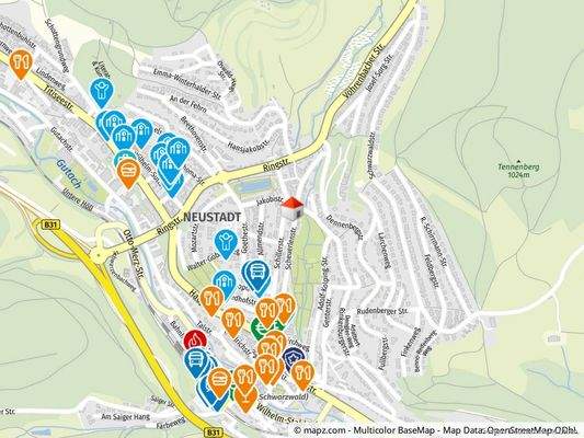 Geolyzer Kartenausschnitt