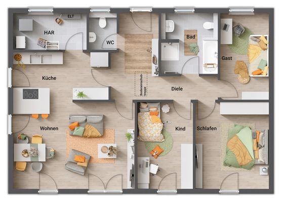 Grundriss-Bungalow-110-Erdgeschoss-Gaeste-WC