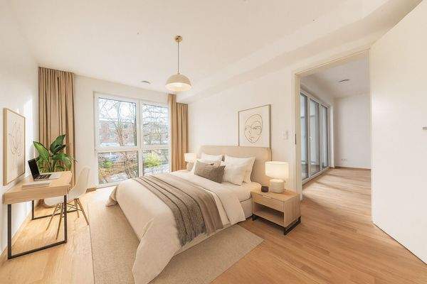 virtuelles Staging Schlafzimmer