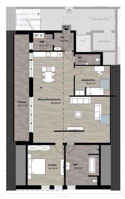 Sebastianusstrasse 22, Grundriss  