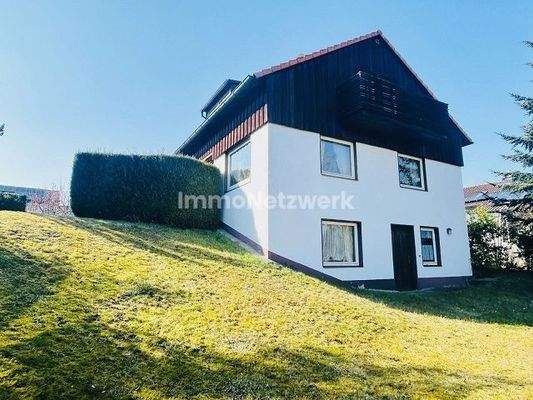 Ansicht Rückseite mit Balkon