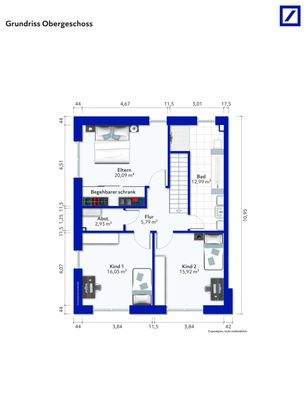 Grundriss Obergeschoss