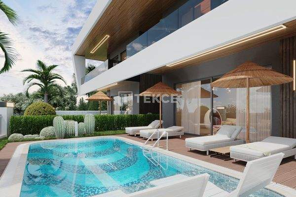 Semi-Detached Sea-View Villas with Private Pools in Tepe Alanya