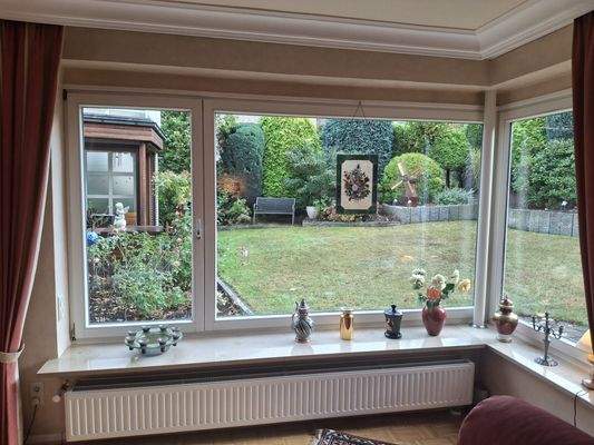 Blick aus dem Wohnzimmer