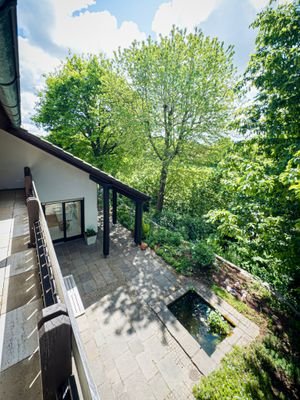 Balkon am Schlafzimmer - mit Blick ins Grüne