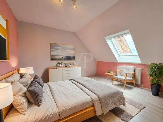 Einrichtungsentwurf Schlafzimmer DG Nebenhaus