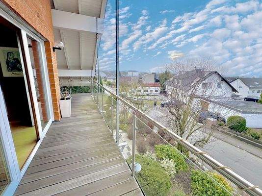 Ausblick Balkon Dachgeschoss