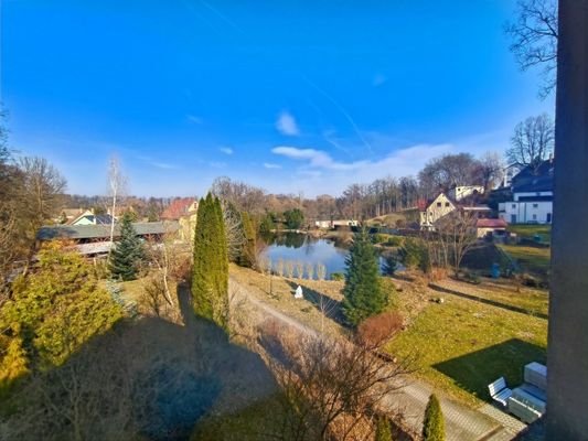 Blick auf den Teich
