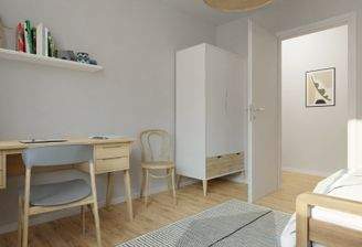 Visualisierung des Zimmers der Eigentumswohnung