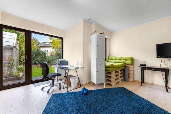 Gästezimmer mit Gartenblick