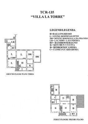 Schöne helle Villa in herrlicher Lage mit Türmchen, Pool, Weinberg und Olivenhain