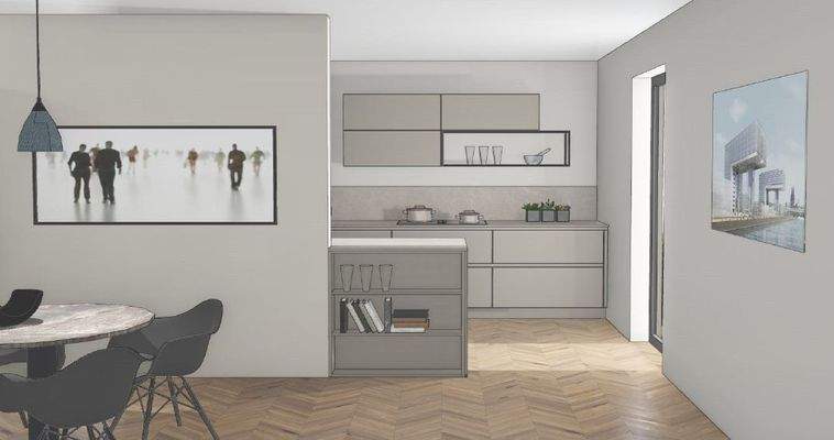 Wohnung 08B - Musterküche