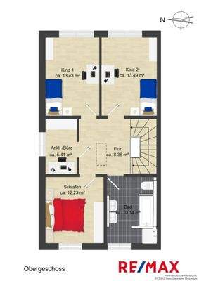 Grundriss Obergeschoss 