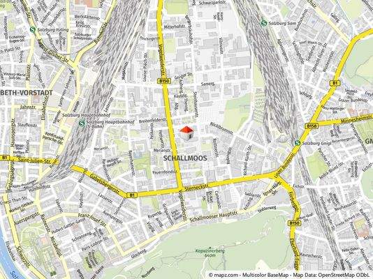 Geolyzer Kartenausschnitt