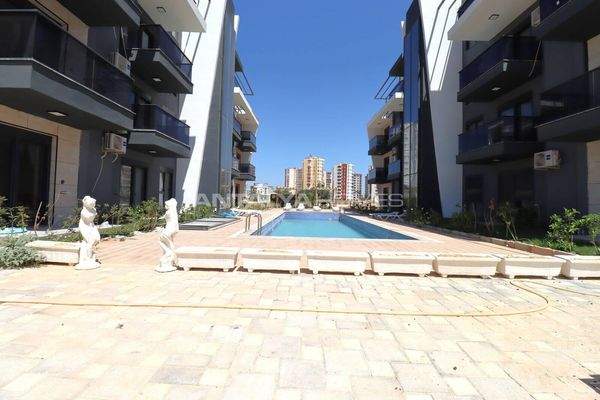 Pool View Apartments in a Luxury Project in Antalya Aksu