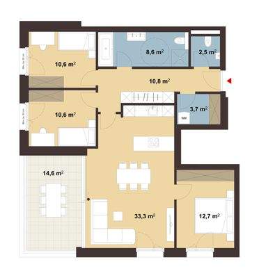 Grundriss Whg 05 Sebastianstraße in Feldkirch