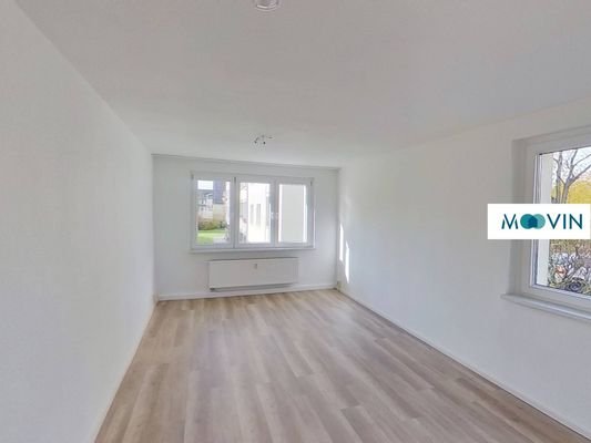 Ansicht I: Wohn- und Esszimmer