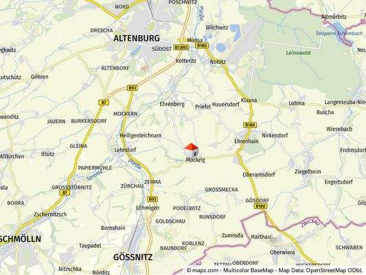 Geolyzer Kartenausschnitt