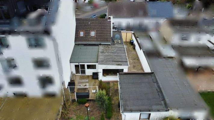 Gartenseite von Oben