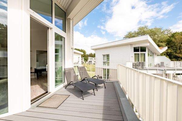 Sonnenbaden auf der Dachterrasse