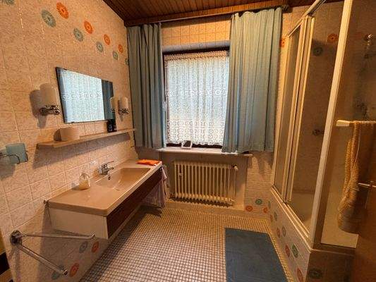 Untergeschoss: Badezimmer mit Dusche