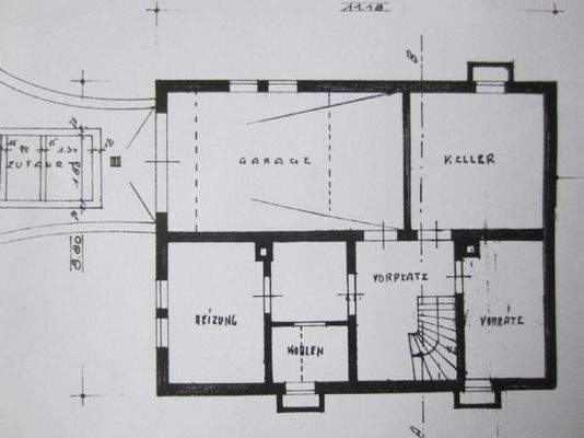Grundriss Keller/Garage