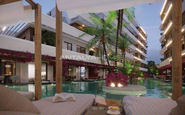 Investment Apartments with 400 m² Pool in Antalya Aksu