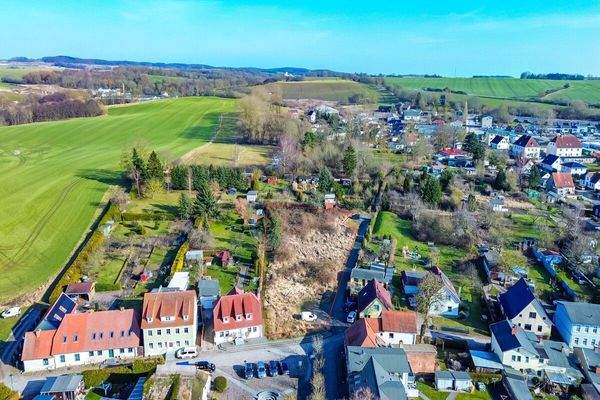 Luftbildaufnahme - ungefährer Grundstücksverlauf