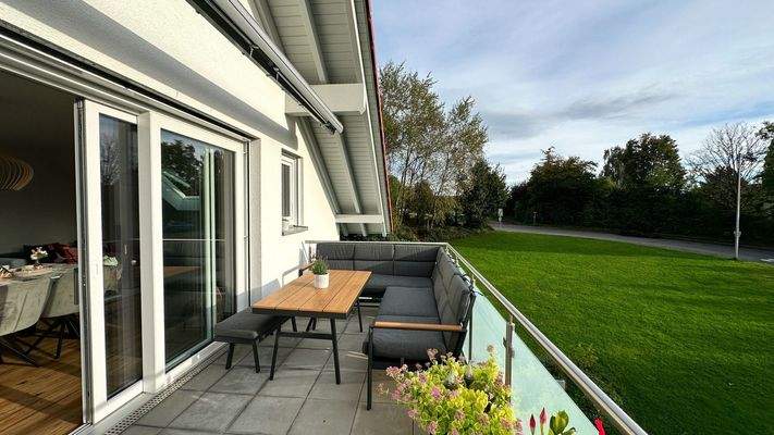 Balkon in Abendstimmung