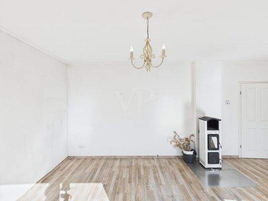 Wohnzimmer EG mit Kamin