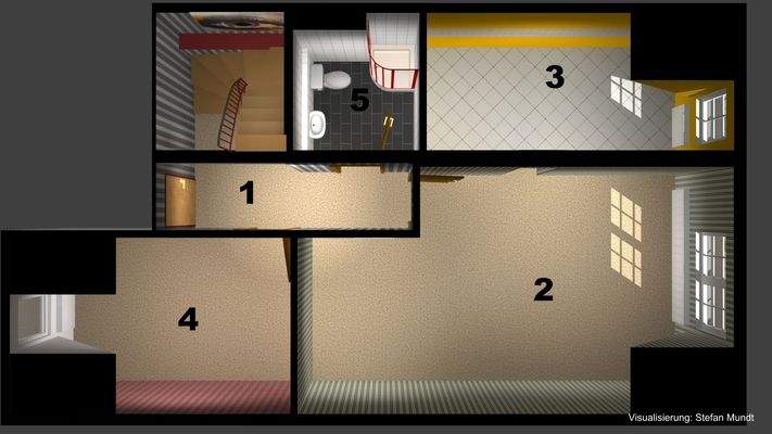 Grundriss untere Wohnebene