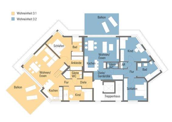 Grundriss Penthousegeschoss