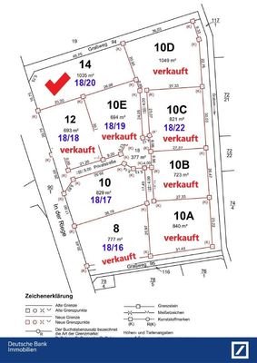 Plan mit Flächengrößen, Hausnu