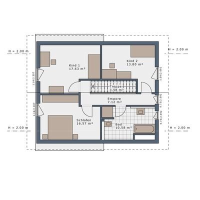 Grundriss Obergeschoss