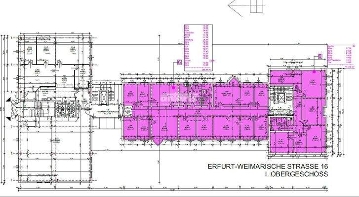 GR 1. OG 305,81 m² + 151,39 m²